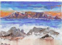 Seascape - Table Mountain South Africa - Acrylic